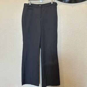 Ann Taylor Women's Dress Pants size 10 Straight Leg Black/dark Grey Trousers